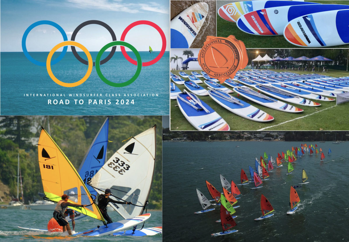 Windsurfer Presents Its Candidacy For The 2024 Olympic Games In Paris 